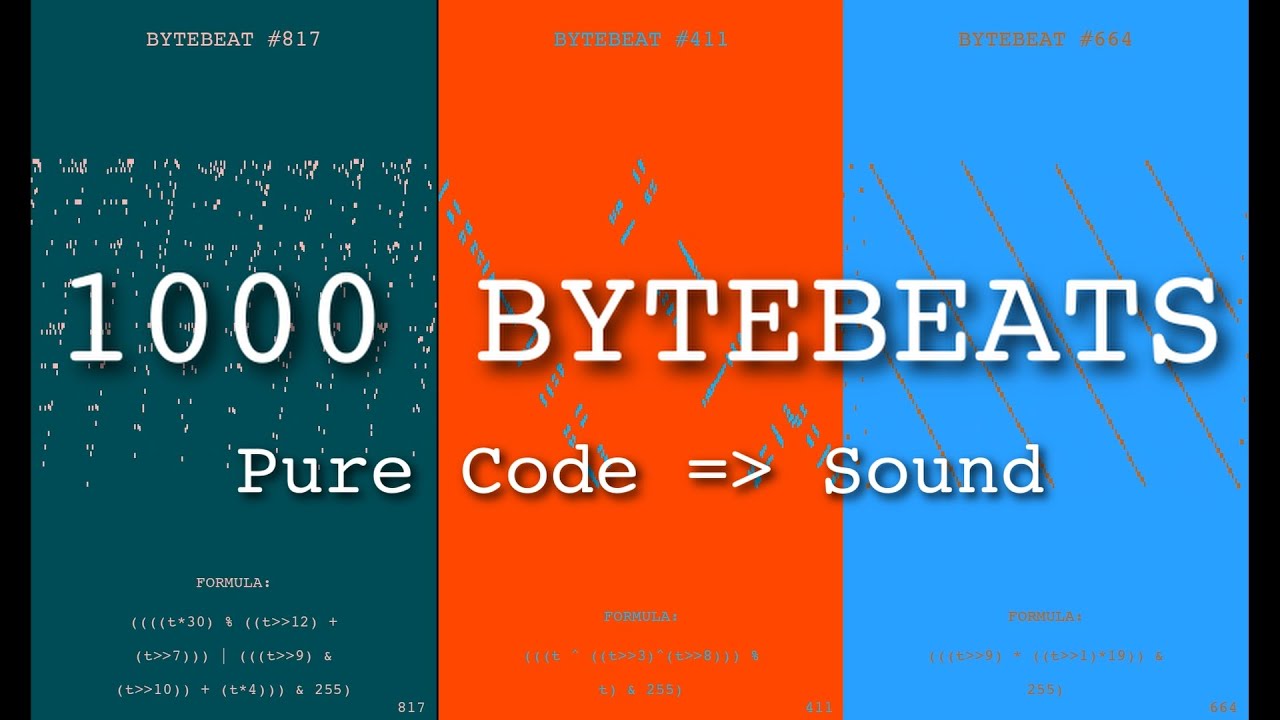 1000 Bytebeats — A Complete Computational Music Journey