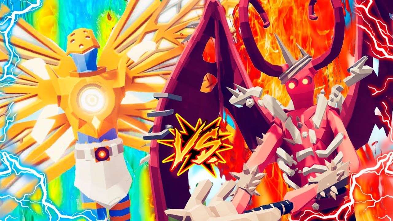 EL BIEN CONTRA EL MAL - TRANSFORMACIONES EPICAS | TOTALLY ACCURATE BATTLE SIMULATOR