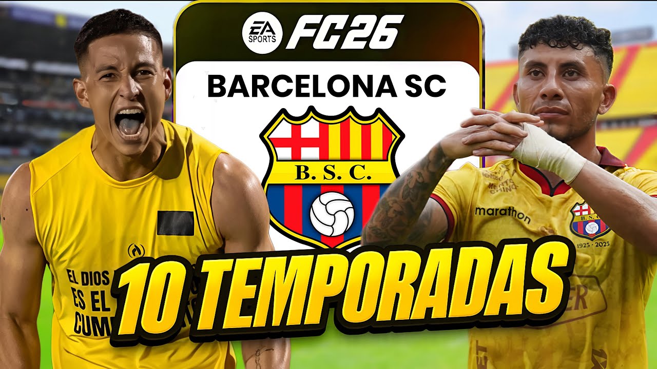 SIMULANDO 10 TEMPORADAS CON BARCELONA EL IDOLO EL ECUADOR