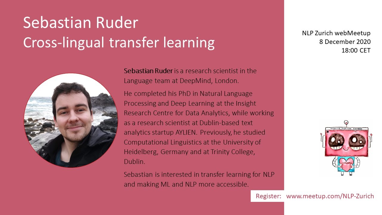 Sebastian Ruder (DeepMind): Cross-lingual transfer learning