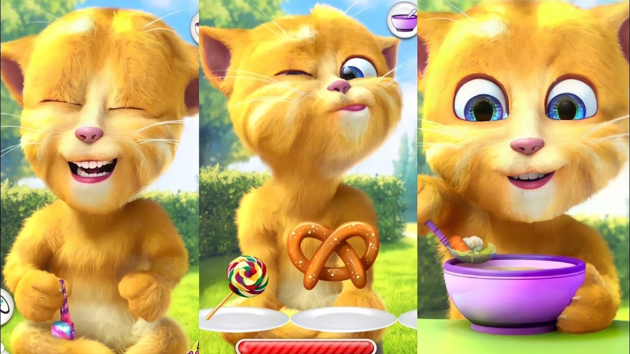 new ginger 2 eating video | gameplay video | new episode unlimited foods |#ginger #youtubevideo