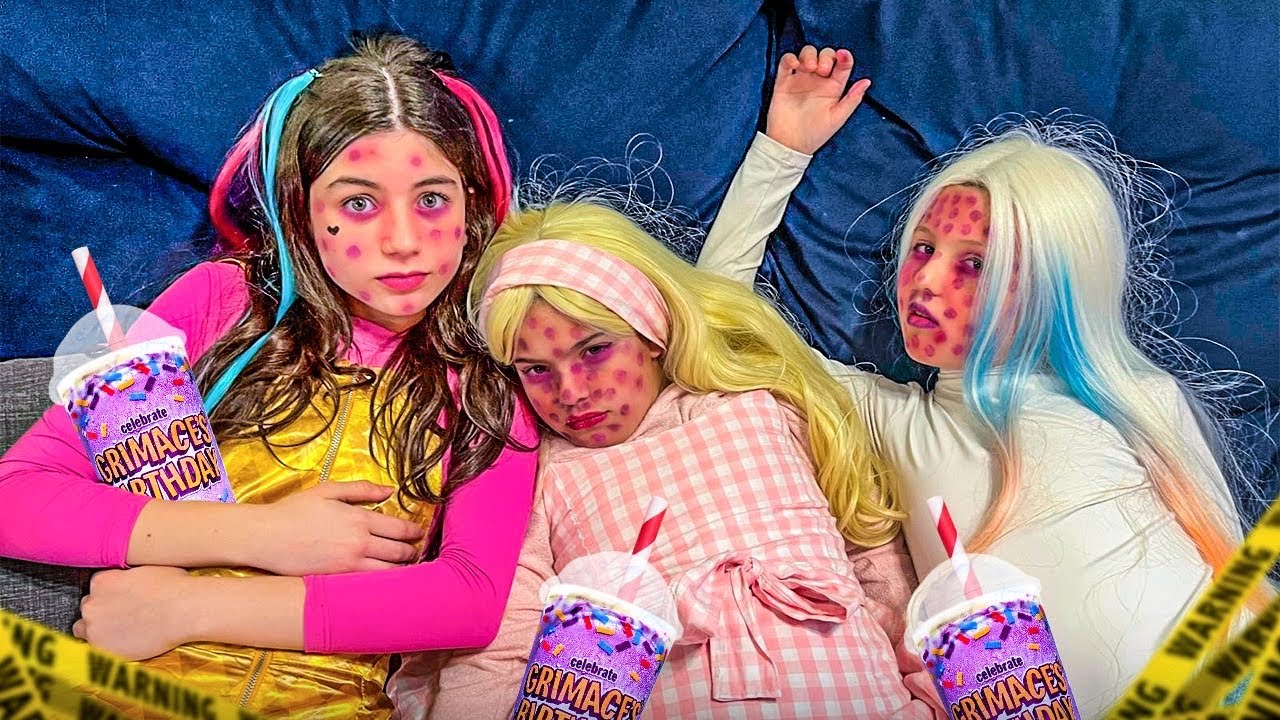 AS FILHAS DAS VILÃS TOMARAM O GRIMACE SHAKE E ESTÃO MUITO MAL