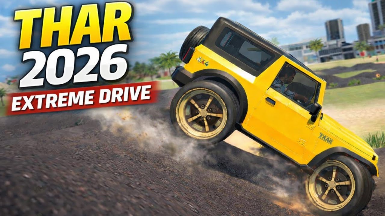 Modified Mahindra Thar 2026 👿 Extreme Driving Gameplay | Indian Cars Simulator 3D