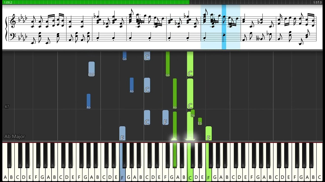 F. Schubert  - Moments Musicaux No. 3 in F Minor D.780 (Op. 94, No. 3) [Piano Tutorial]