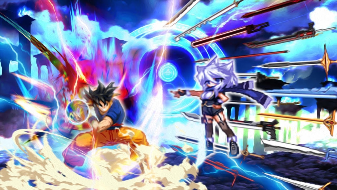 Dragon Ball Super vs Touhou MUGEN Son Goku vs 'Unlimited Blade' Gloria