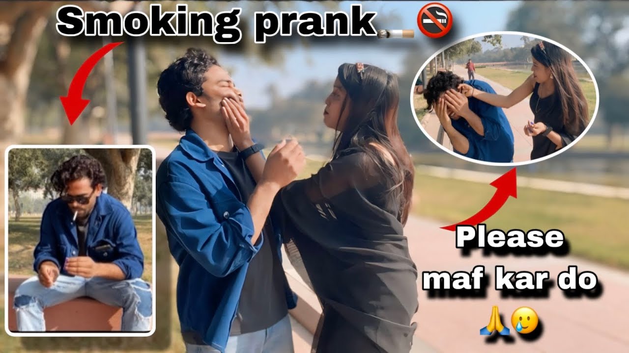 Smoking prank 🚬khushi ka reaction 😡|| please maf kar do🙏