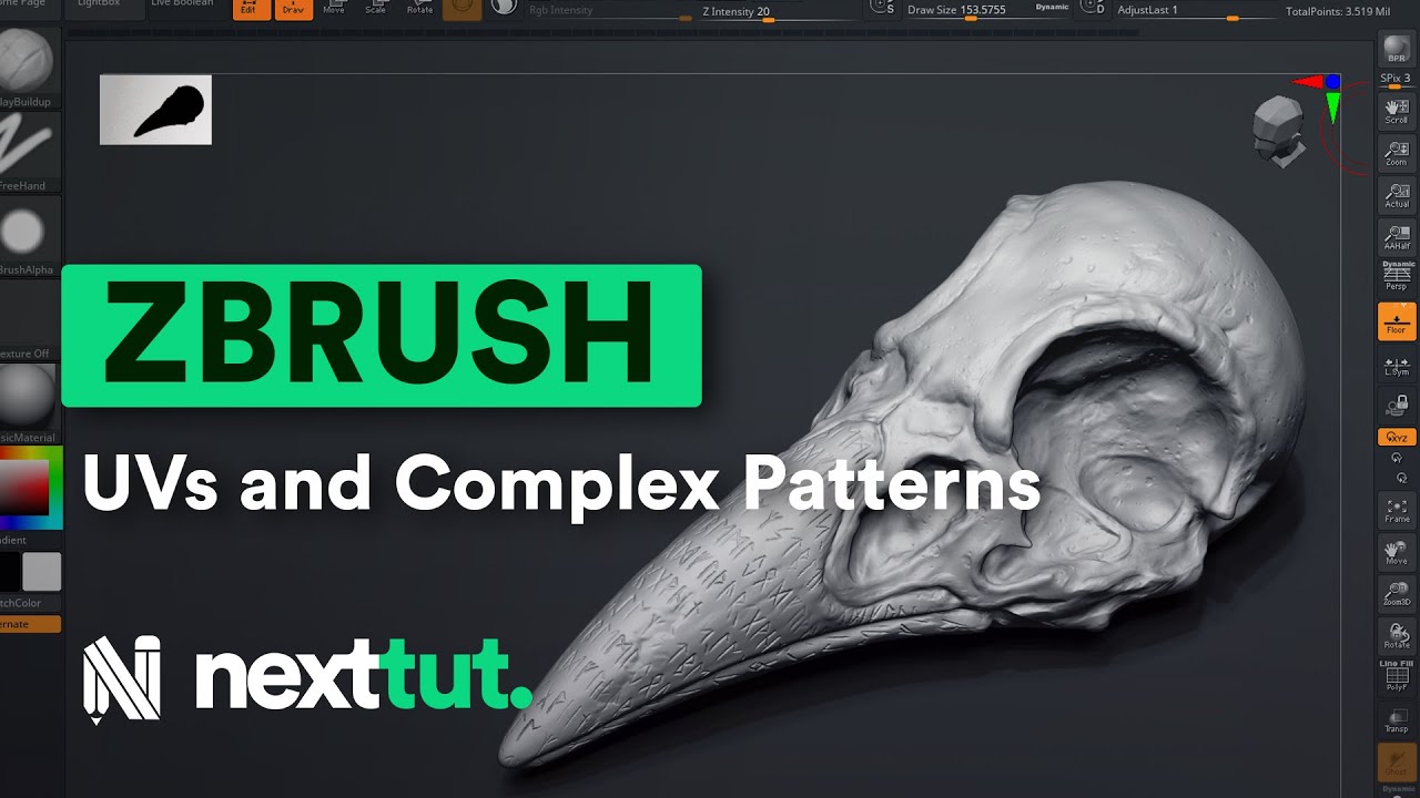 УЧЕБНОЕ ПОСОБИЕ ZBRUSH | UV-координаты и сложные узоры