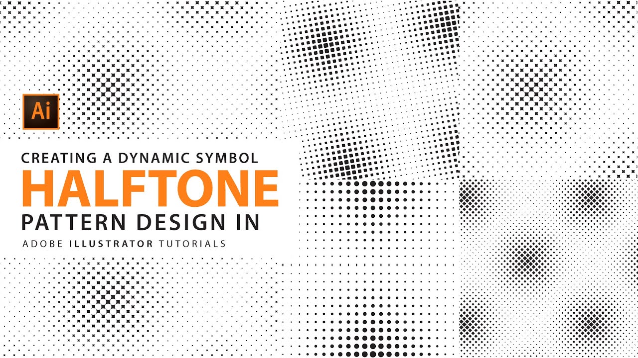 Creating a Dynamic Symbol with Halftone Pattern in Illustrator for Beginners | Illustrator tutorial