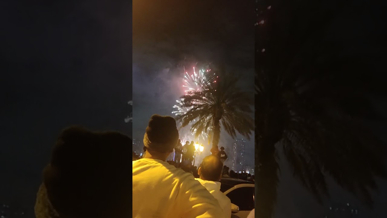 Happy new year 2026 Celebration in majaz park sharjah ,UAE