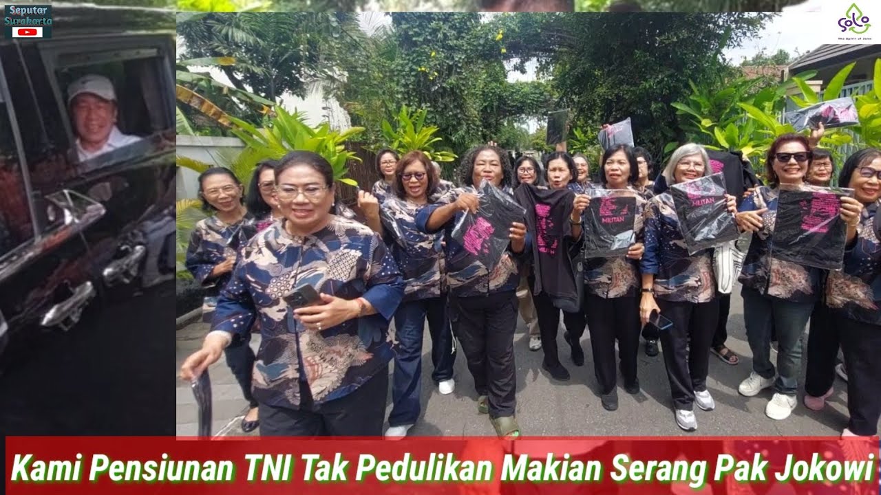 Pensiunan TNI Emak2 Mendadak Datangi Kediaman Jokowi, Pimpinan Letkol Sampaikan Pesan Penting