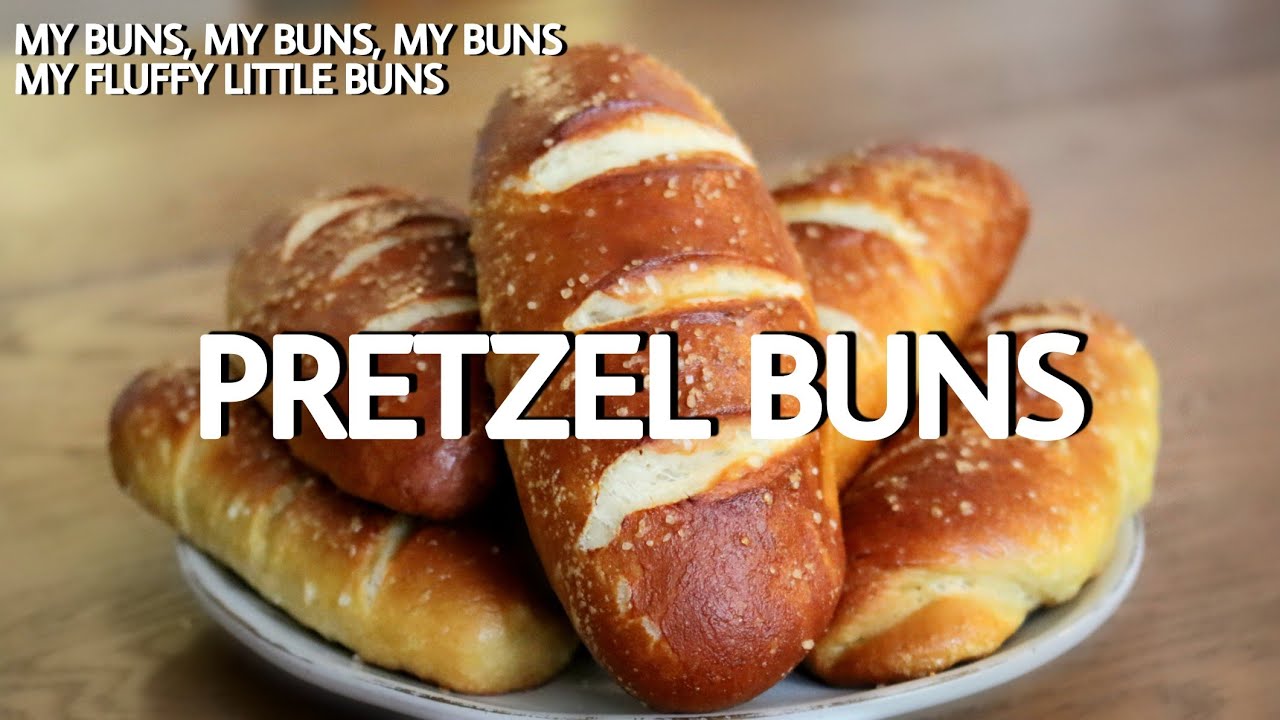PRETZEL BUNS - GET YOUR HOT DOGS READY THESE BUNS ARE FLUFFY!!!