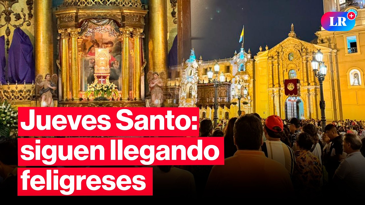 🔴Semana Santa: panorama nocturno en la Plaza Mayor por las 7 iglesias | #EnVivoLR