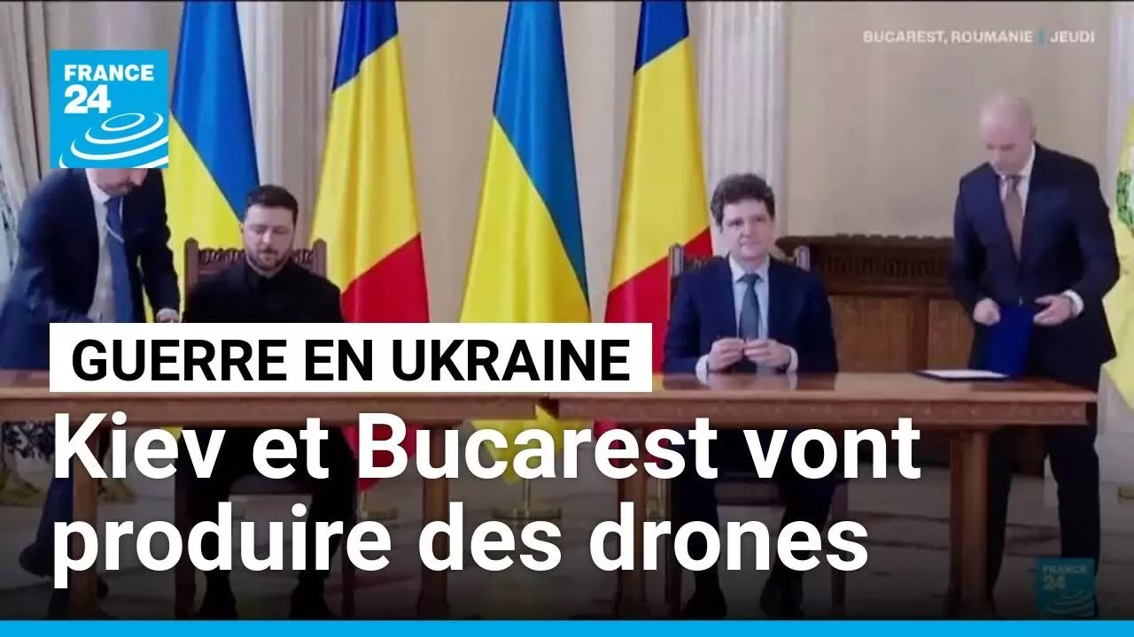 Guerre en Ukraine : Kiev et Bucarest annoncent la production conjointe de drones • FRANCE 24