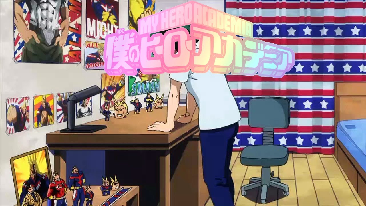 My Hero Academia Ambient: deku studying /rain, TV, Keyboard, writing,muffed talking