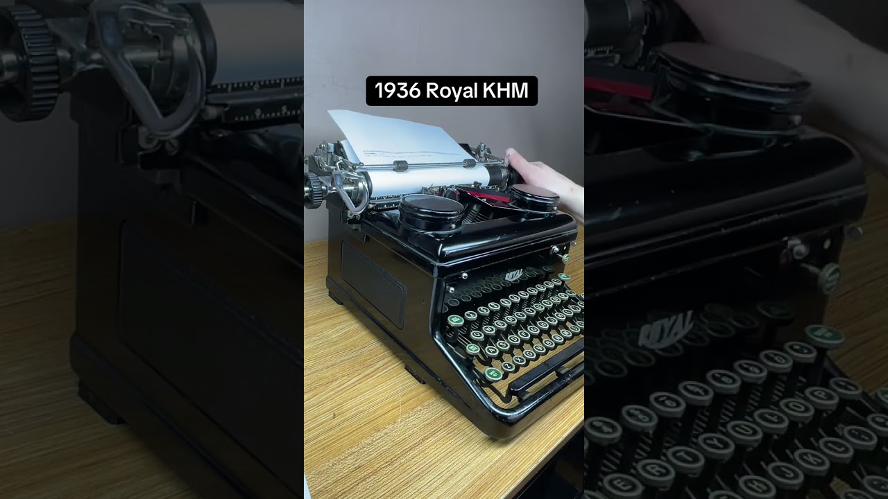 How to use all functions on a Royal KHM vintage desktop typewriter