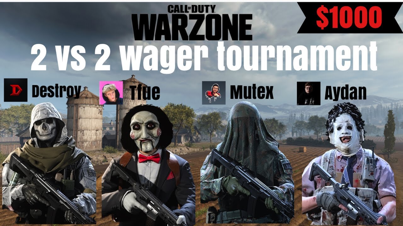 2v2 Wager Tfue & Destroy VS Aydan & Mutex Warzone