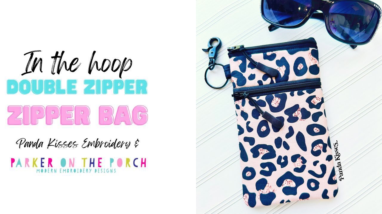 In the Hoop - DOUBLE ZIPPER VERTICAL BAG