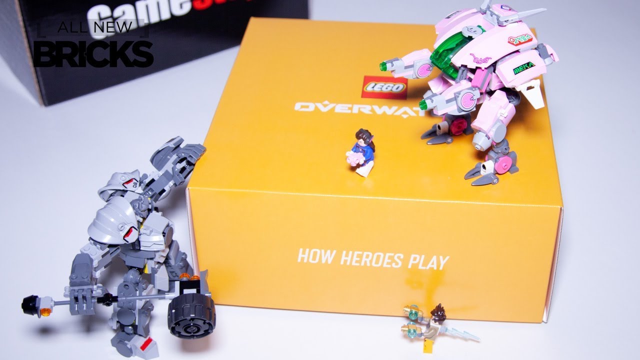 Lego Overwatch Anniversary Box 75973 D.Va & Reinhardt Speed Build