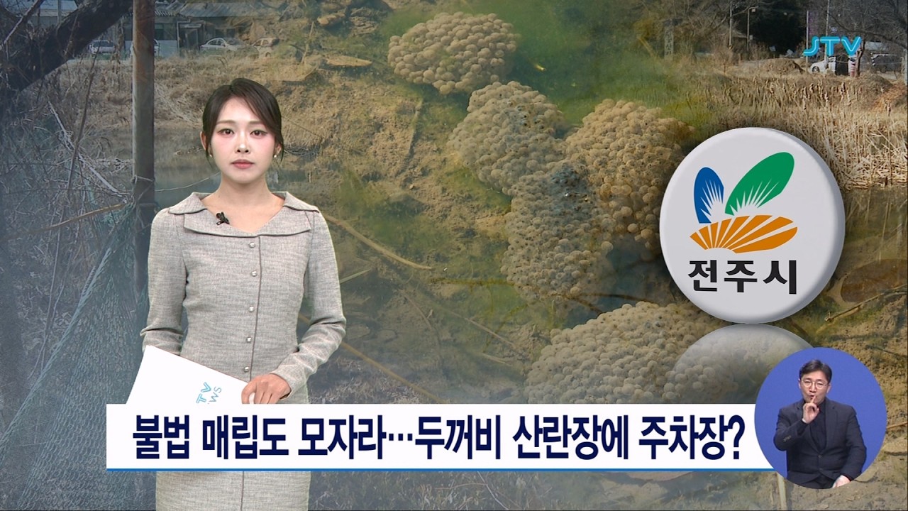 불법 매립도 모자라...두꺼비 산란장에 주차장?