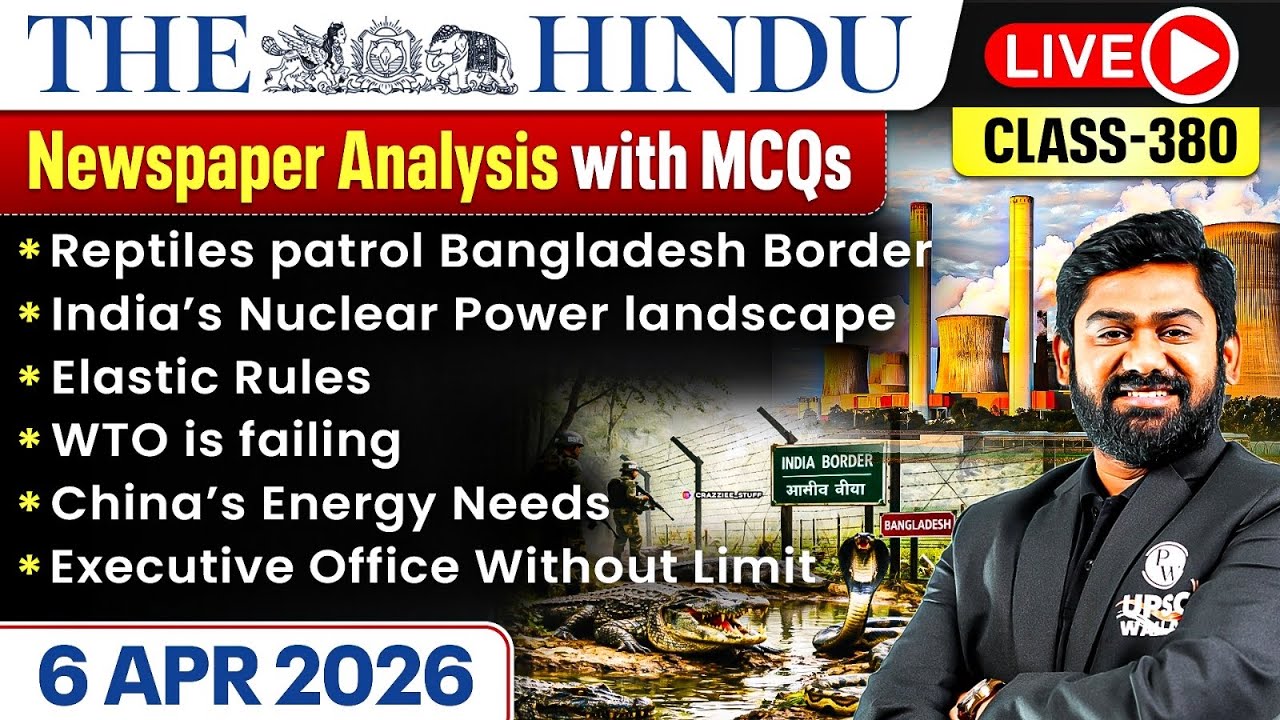 The Hindu Analysis - 6th April | The Hindu Newspaper Today with MCQs | Aasim Sir