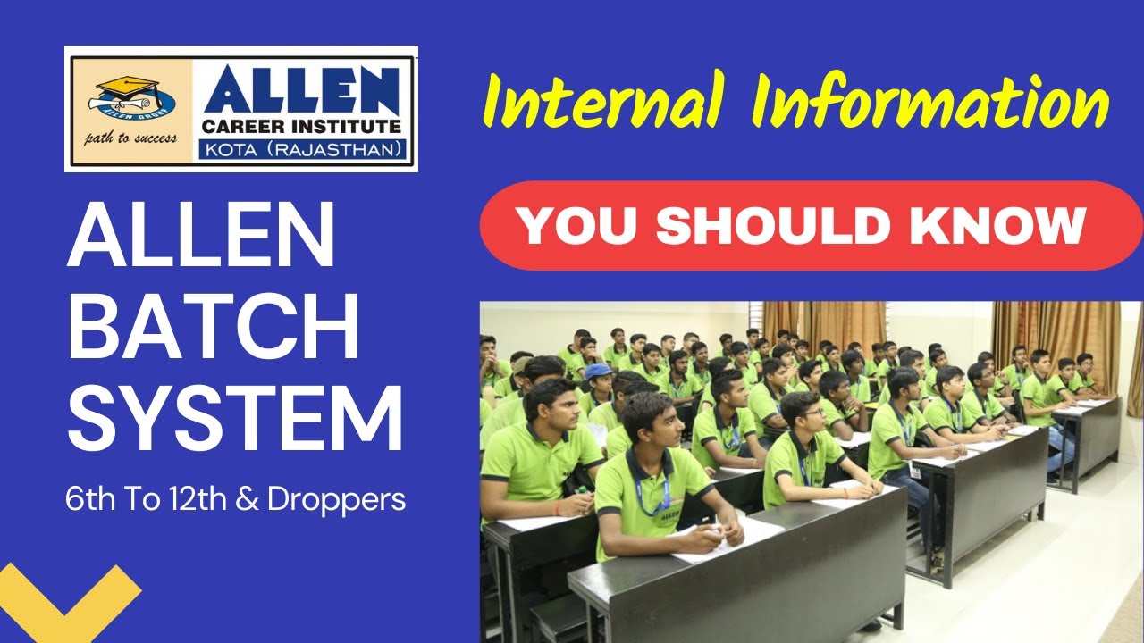 Allen Batch System 2024 || Allen career institute Kota || Allen Kota || Toppers Talk #allenkota