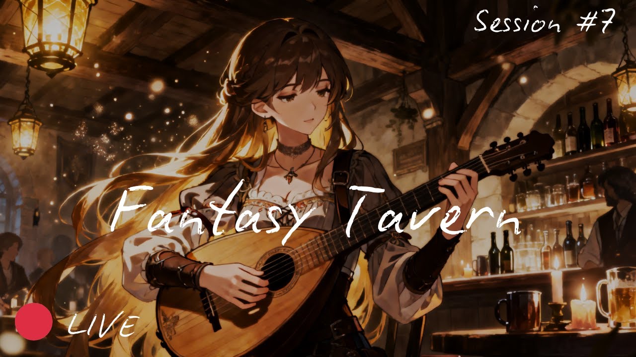 🔴 LIVE Cozy Fantasy Tavern Night 🍺 Medieval D&D Ambience for Focus & Relaxation | Session 7