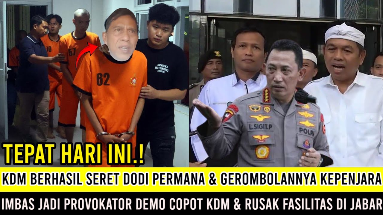 Tepat Hari ini.! KDM Seret Dodi Permana & Gerombolannya Ke Penjara, imbas Jadi Buzzer Demo Di Jabar?