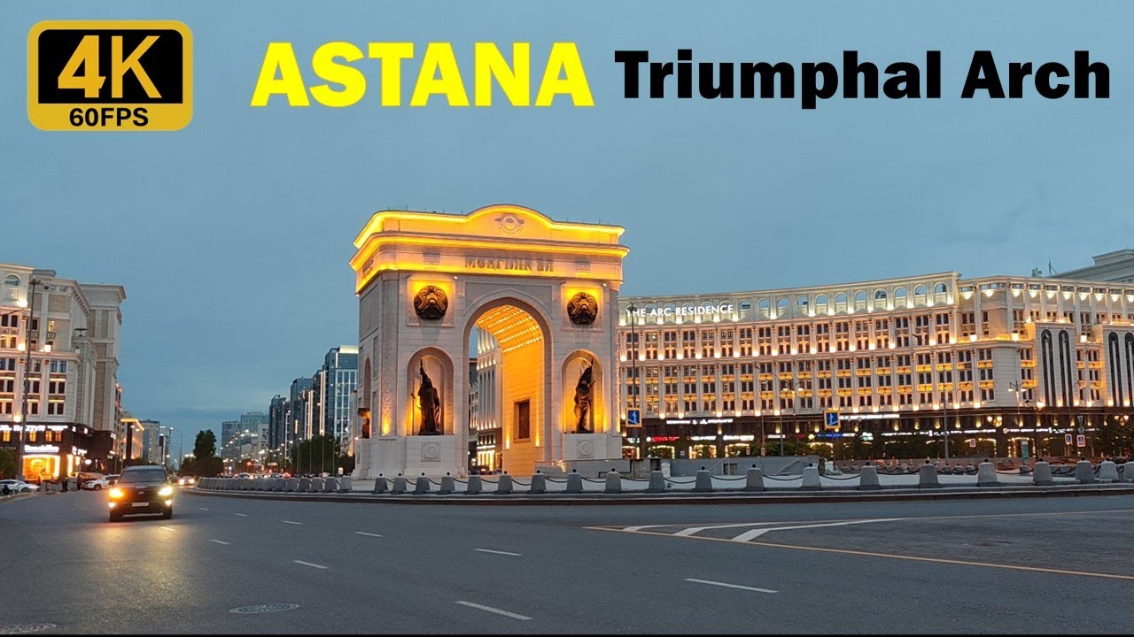 Strolling in Astana • Triumphal Arch and 