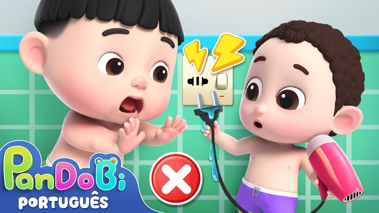 Cuidade ao Tomar Banho | 30 MINUTOS com a Família Pandobi | Super Pandobi em Português