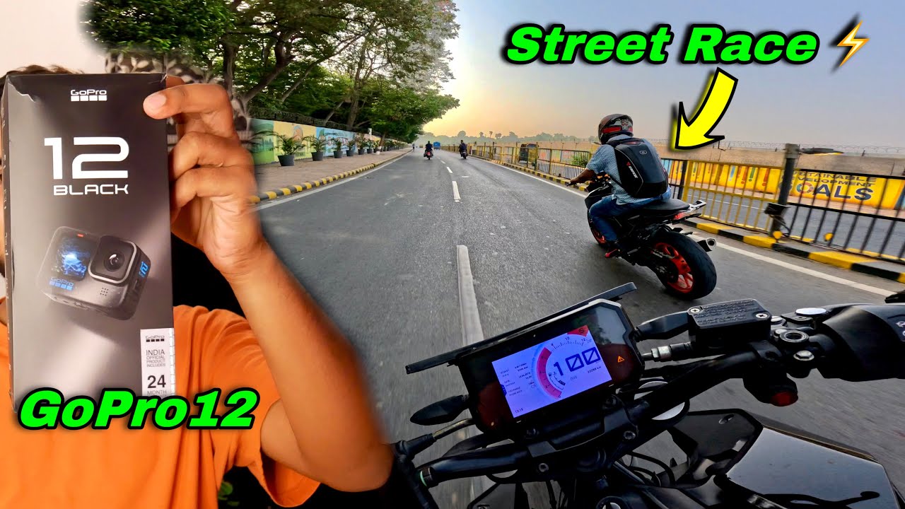 Finally GoPro 12 le Liya | Duke 390 vs Duke 390 | Street Race ⚡️