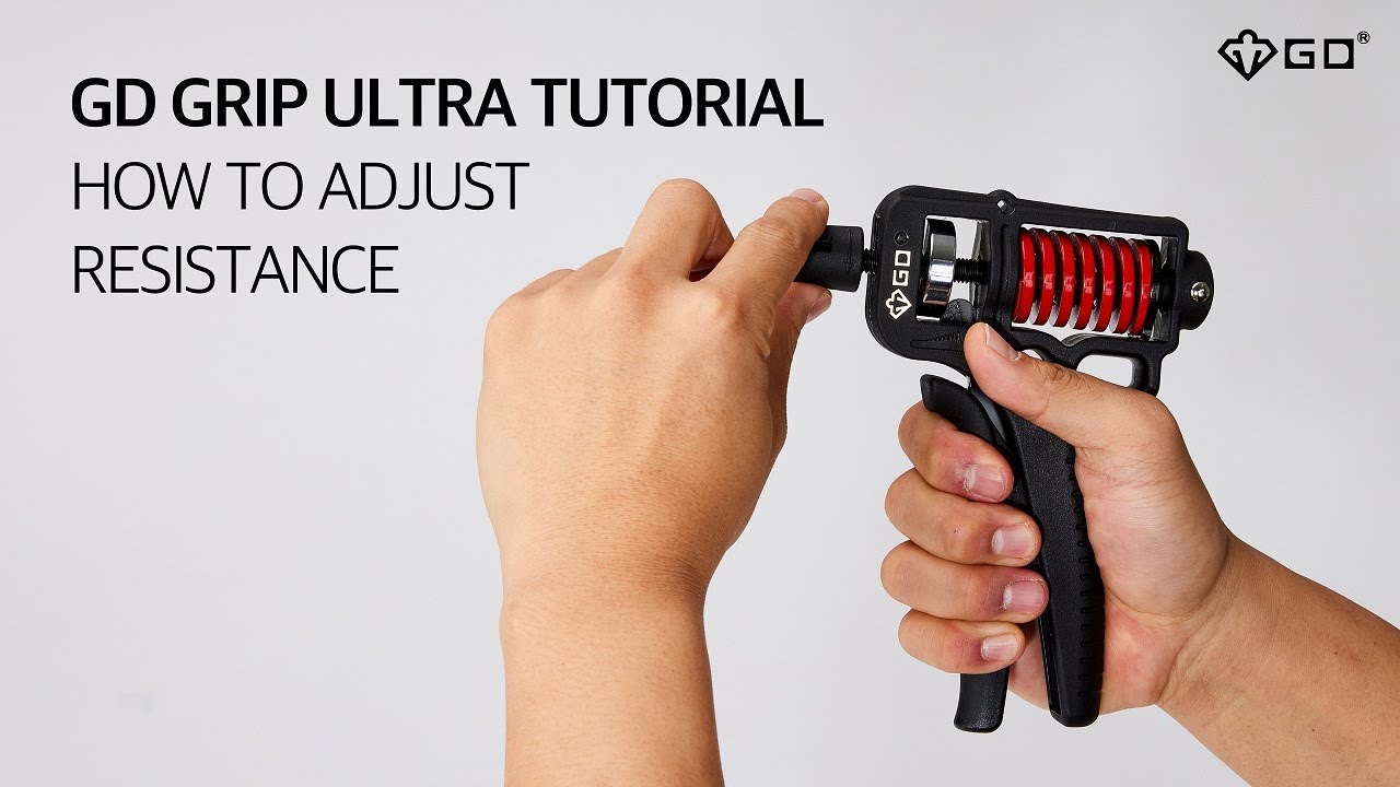 How to adjust resistance with GD Grip ULTRA (20-70kg) hand strengthener