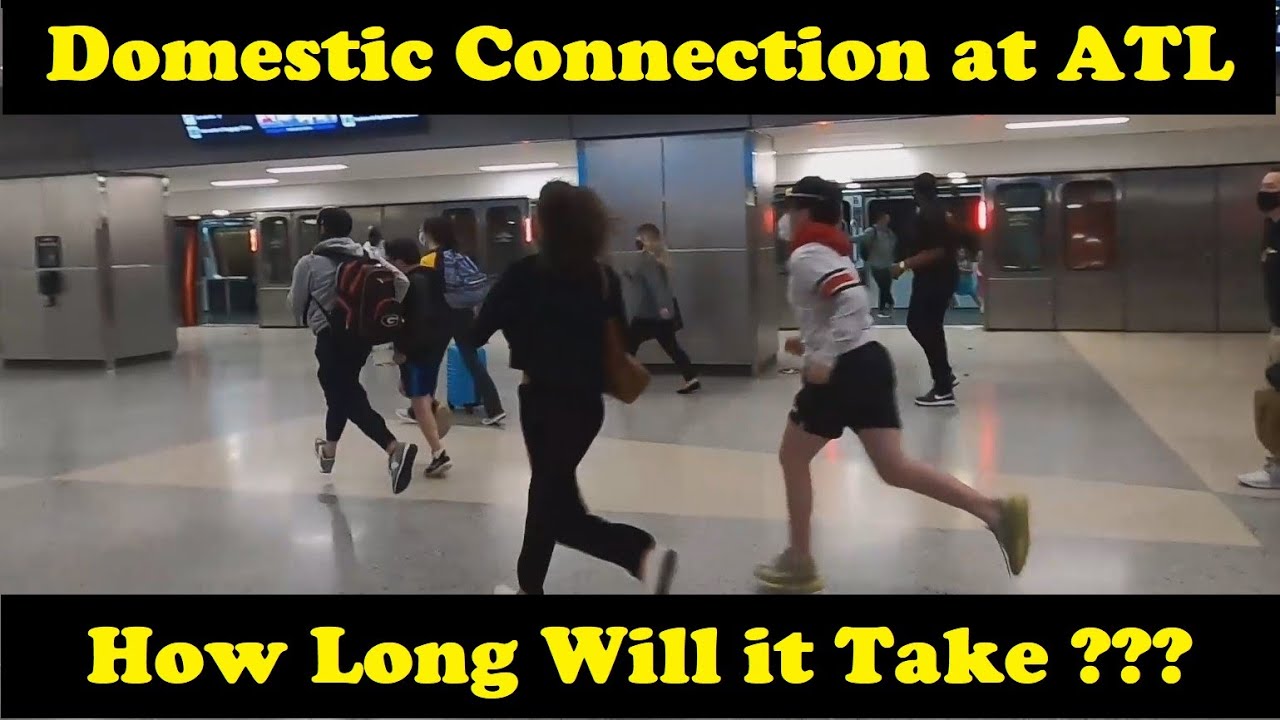 Domestic Connection at Atlanta Airport – Realtime Walkthrough