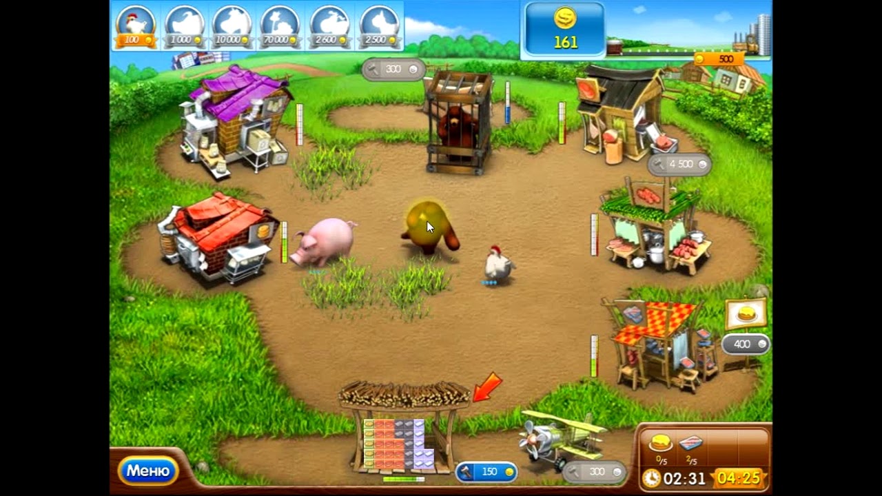 Веселая ферма 2   Распутье 6 FarmFrenzy на золото