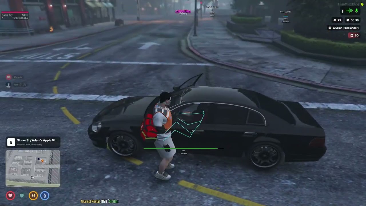 using risklua to spawn guns , money giving it out to the people