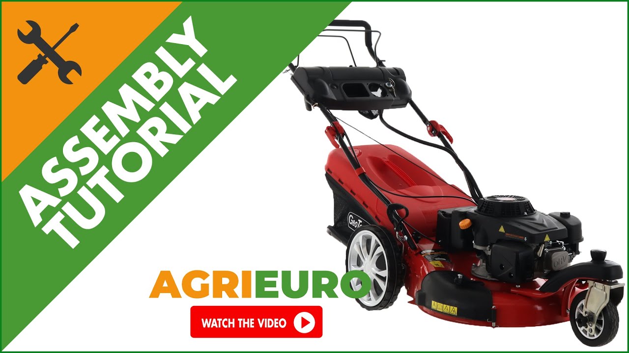 GeoTech Pro S58-3 BMSWGE L225 Self-propelled Petrol Lawn Mower - Assembly tutorial