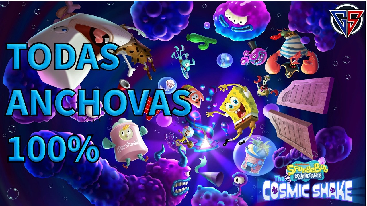 Bob Esponja The Cosmic Shake – Resgatando Larry + Todas as Anchovas | Extra 100% (PS5 4K 60FPS)