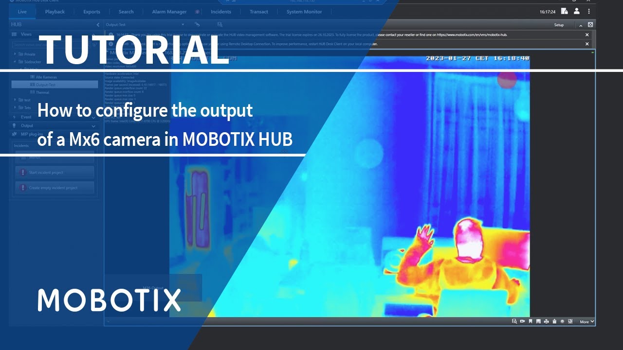 How to configure the output of a Mx6 camera in MOBOTIX HUB
