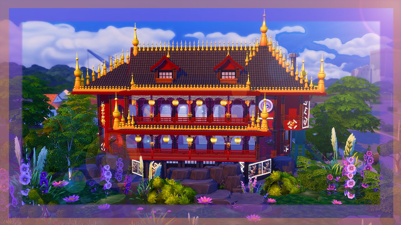 The Sims 4 Speed Build l Chinese Restaurant Boat