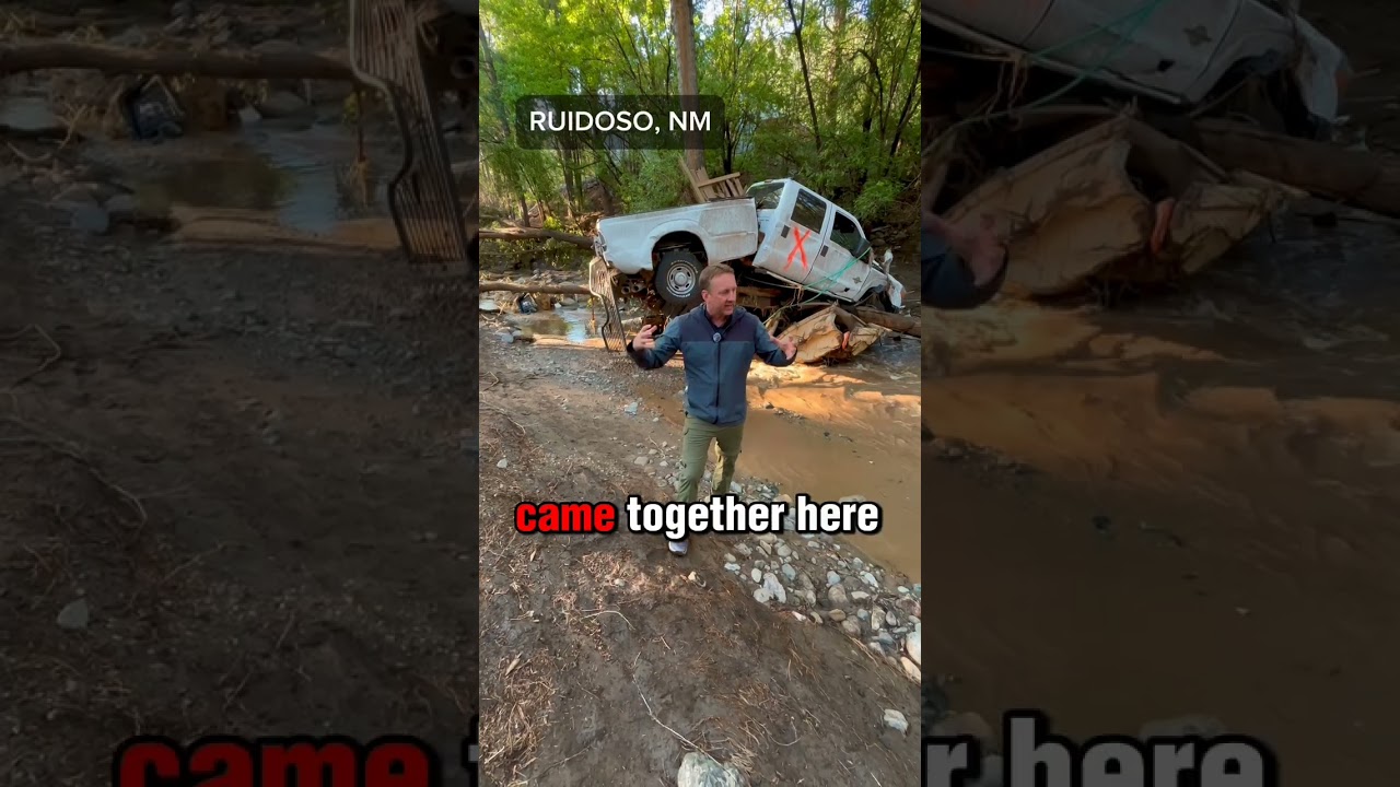 Destruction in Ruidoso, New Mexico after deadly flooding hits the town