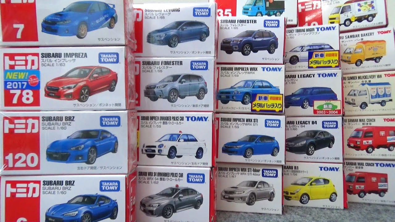 Большая коллекция Subaru Tomica! Импреза, Леворг, Форестер и др.