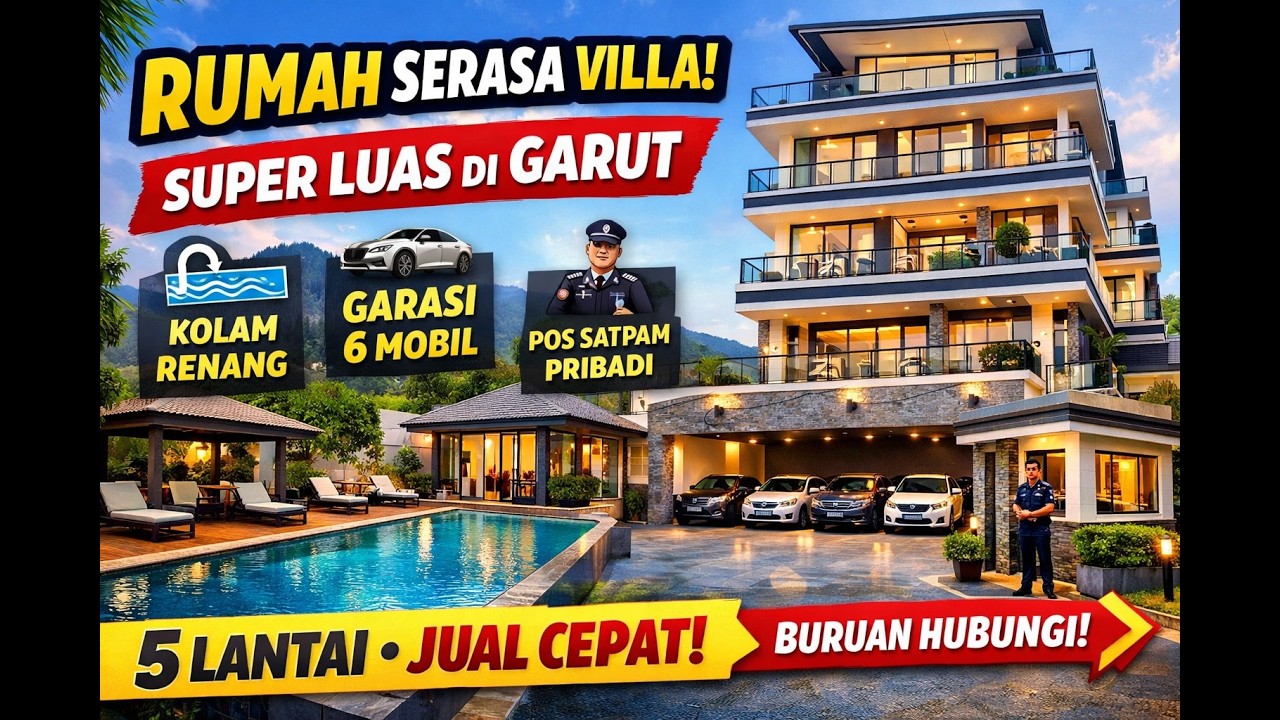 RUMAH RASA VILLA • SUPER LUAS • DI KOTA GARUT