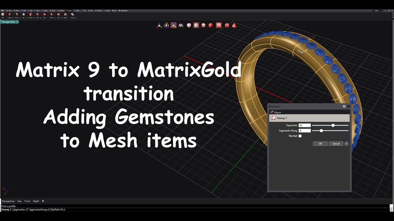 Matrix 9 to MatrixGold Adding Gemstones to Mesh items