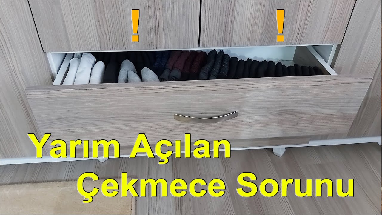 Yarım Açılan Çekmece Tamiri | Açılmayan Çekmece Sorunu | Çekmeceler Nasıl Tam Açılır #mobilya