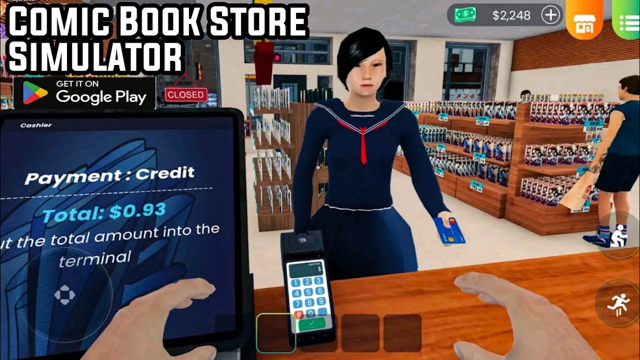 Comic Book Store Simulator Game Gameplay Walkthrough Android 