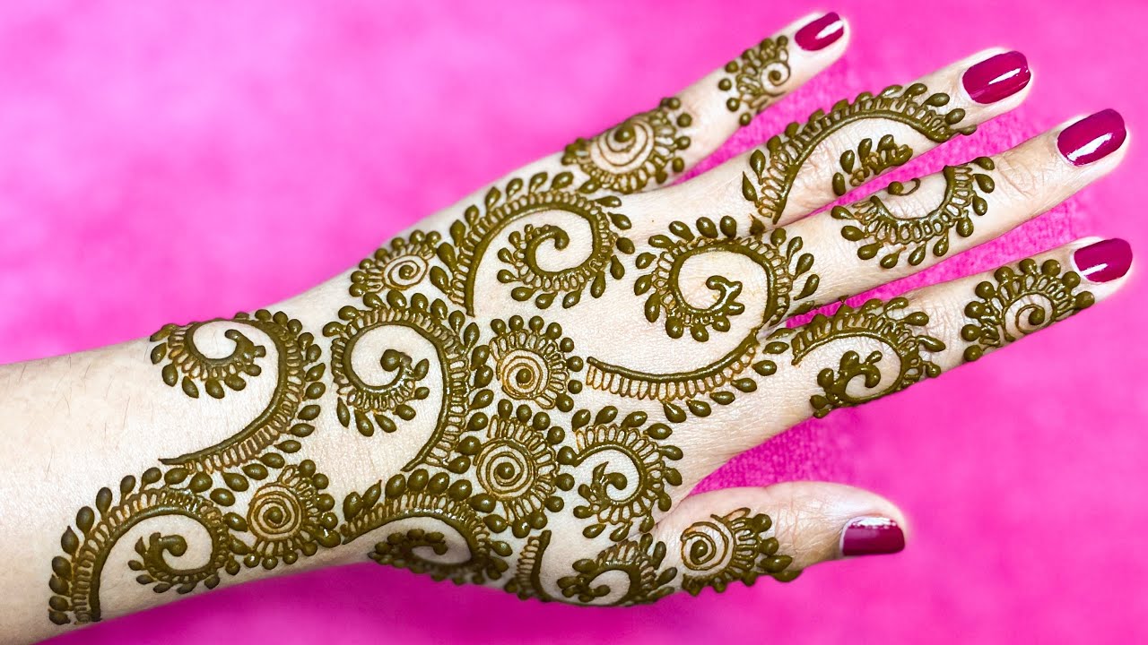 Latest Semi Bridal Mehndi Henna Design | Gulf Style Arabic Mehandi for Indian and Pakistani Weddings