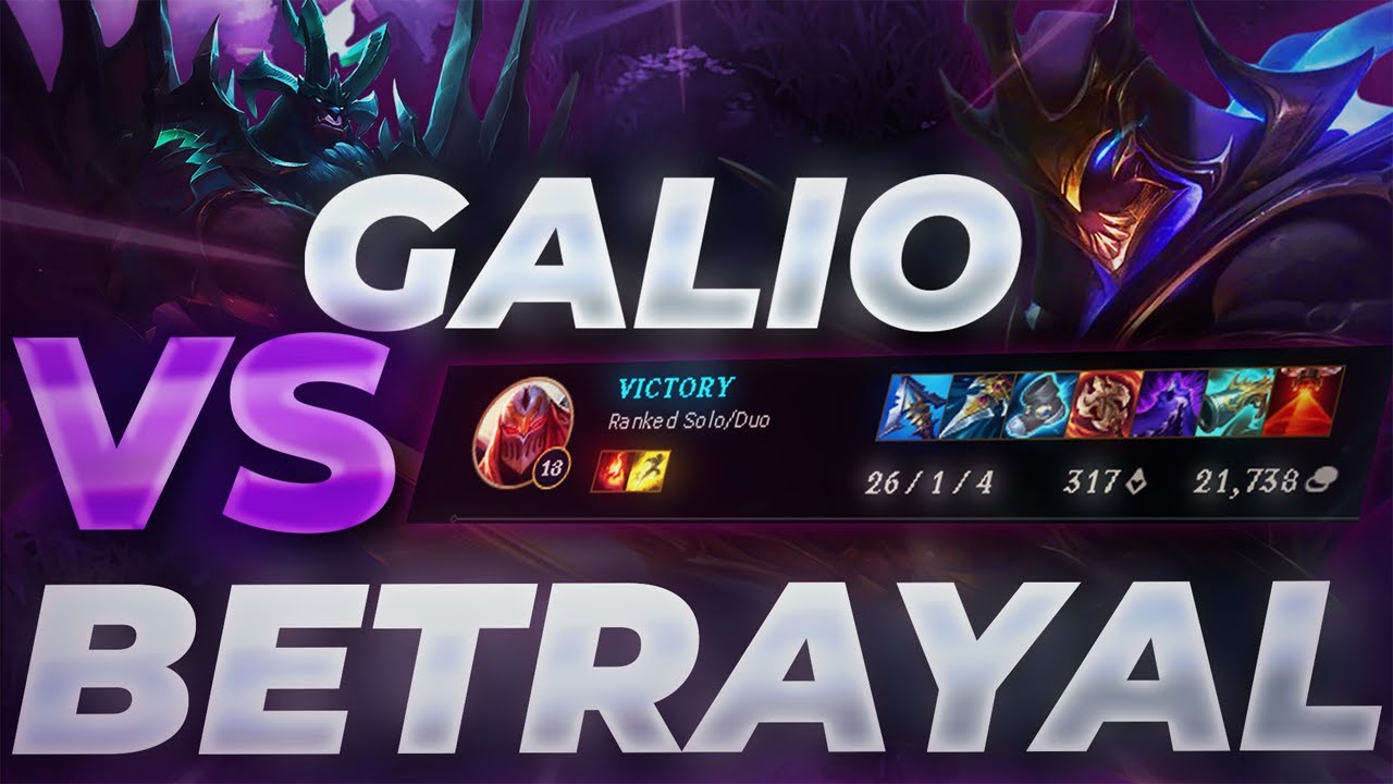 Betrayal vs Galio Mid | League Of Legends