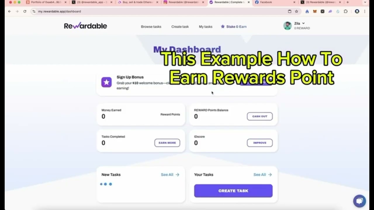 Earn Money just by do a Task in REWARDABLE APP