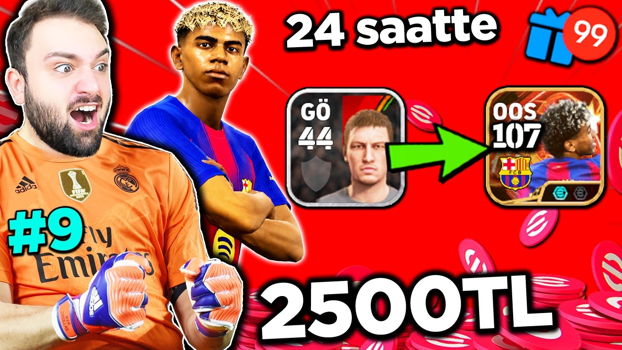 BAYRAM &Ouml;ZEL❤️ 24 saatte SIFIRDAN 2500TL ile hesap fulledim💰🎁 eFootball 2026 mobile #efootball