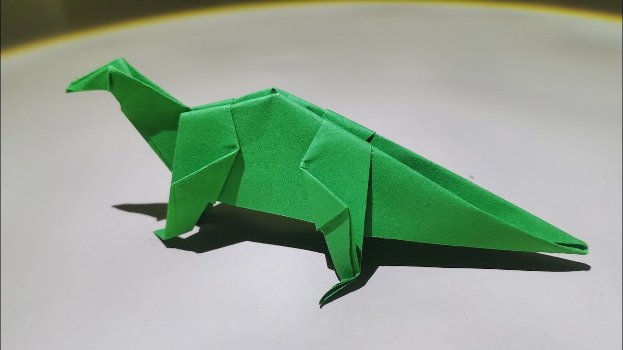 How to Fold an Origami Dinosaur | Easy Dinosaur Tutorial 🦕Origami Dinosaur Origami for Beginners