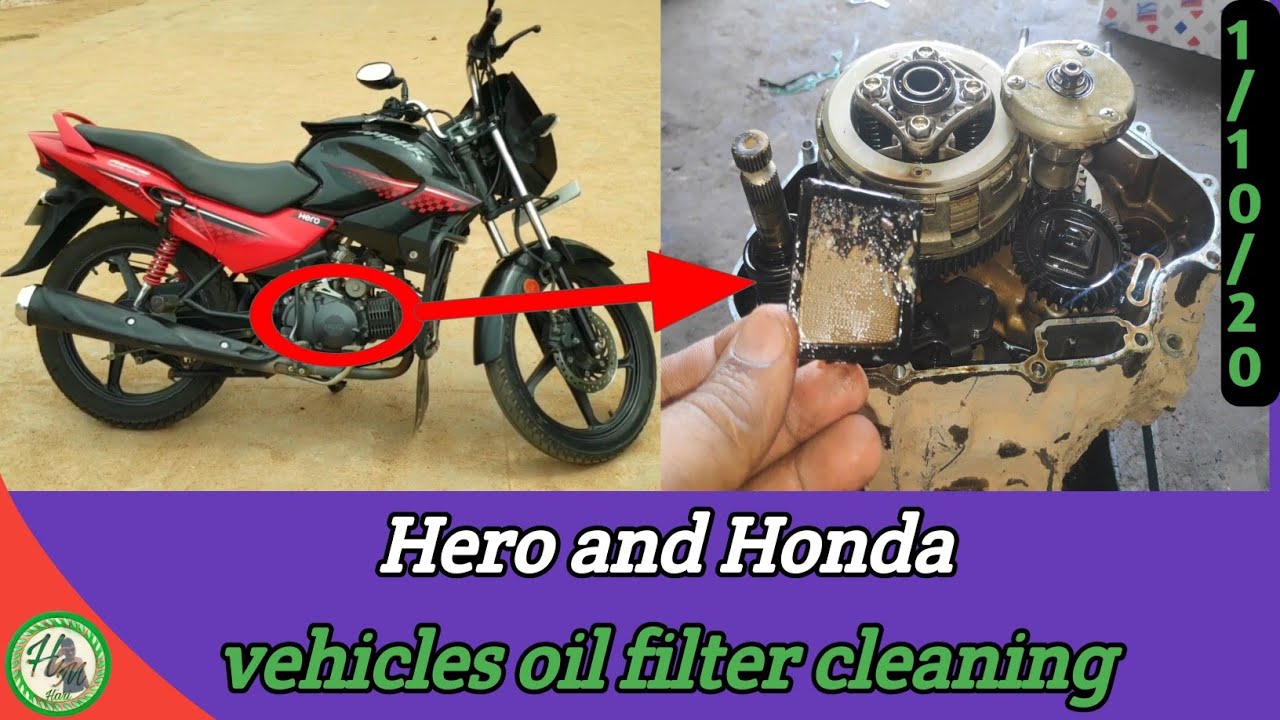 How To Clean Oil Filter In Telugu//Hari Mec